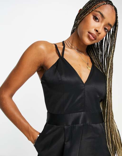 Leather playsuit hot sale topshop