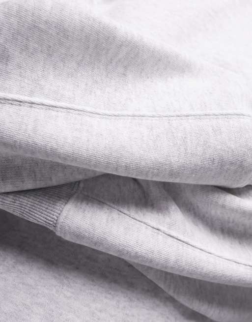 Topshop premium seam detail sweat in grey marl, 4 of 4