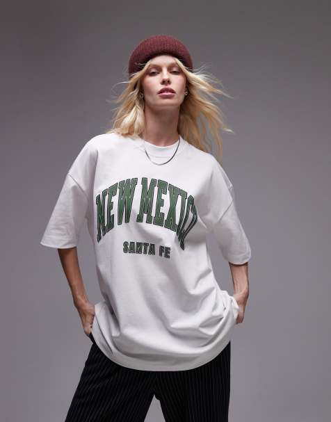 Topshop – Premium – T-shirt i extra oversize med New Mexico-tryck - view 1