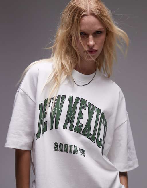Topshop – Premium – T-shirt i extra oversize med New Mexico-tryck, 3 av 4