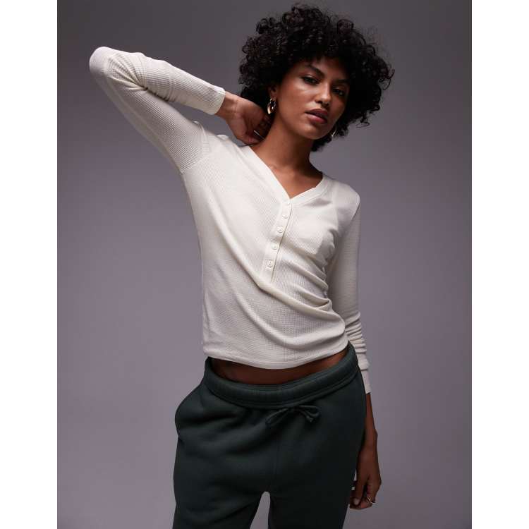 トップス abeundmor eyelet waffle tops トップス abeundmor EYELET WAFFLE TOPS abeundmor EYELET