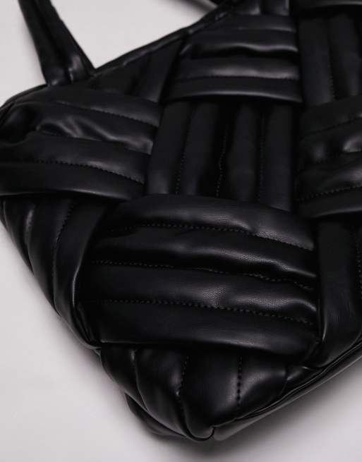 Topshop Premium – Tolly – Czarna torba oversize typu tote, 2 z 4