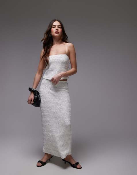 Topshop – Premium – Vitt set med paljetter - view 1