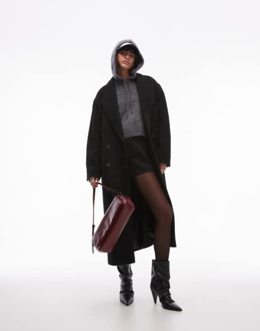 Topshop black coat new arrivals