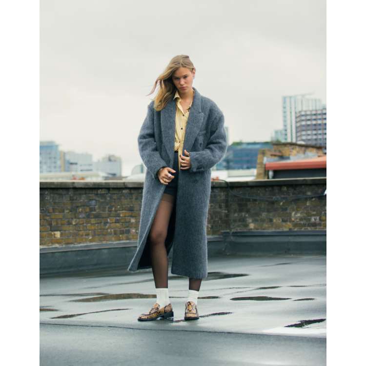 ジャケット・アウター SOFT WOOL TAILOR COAT eaphi gray Mens Wool Coat Classic Wormth Breathable Overcoat Hip-Length