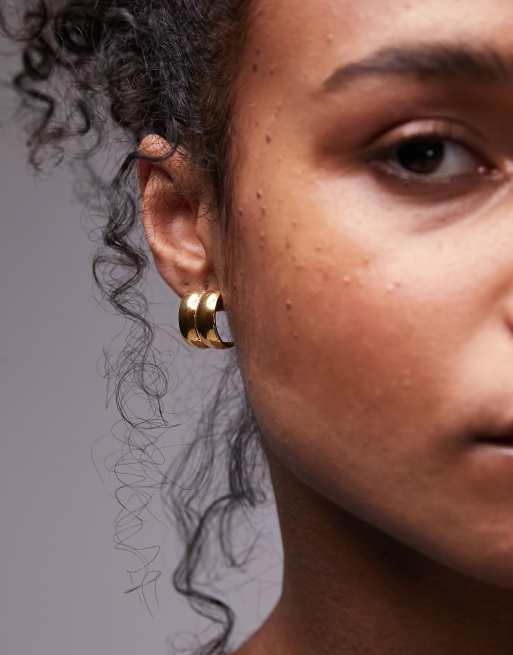 Topshop – Preston – Goldfarbene Creolen aus wasserfestem Edelstahl, 2 von 4