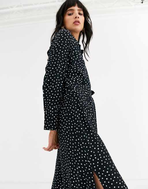 Topshop – Prickig skjortklänning med bar rygg, 3 av 4