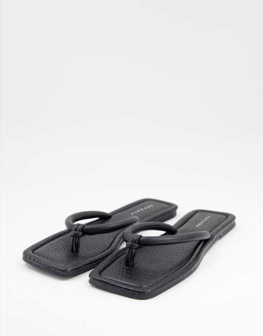 Topshop - Prim - Forede sandaler med tårem i sort