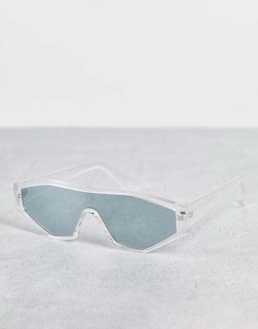 Topshop – Przezroczyste okulary przeciwsłoneczne typu visor