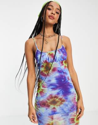 topshop tie dye dress