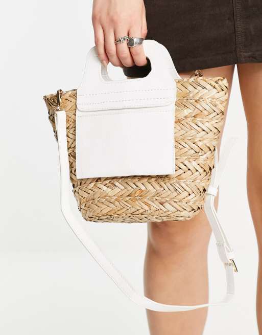 White straw crossbody bag new arrivals