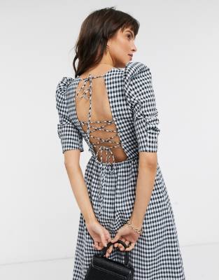 topshop gingham dress