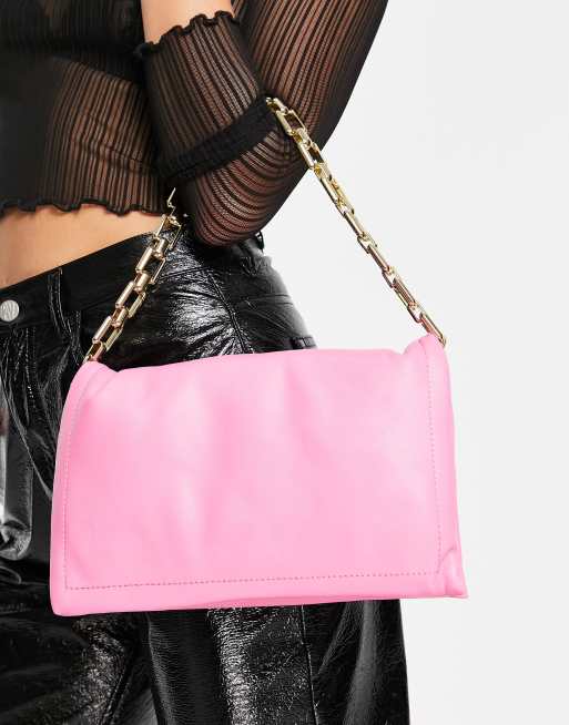 Topshop pink best sale clutch bag