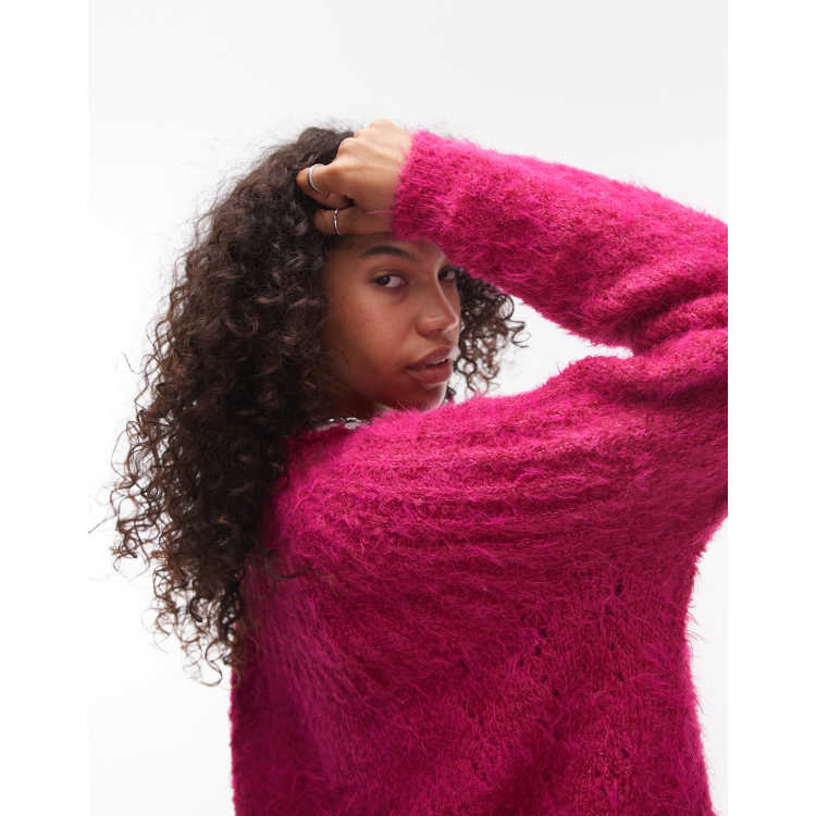 Haut Serré à Manches Longues En Tricot Pour Femme - Coupe Ajustée - Col En V - Crop Top Avec Boutons - Couleur Unie - Manches Longues - Haut De Sport