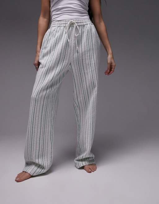 Striped trousers clearance topshop