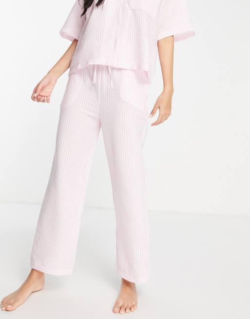 Topshop pyjama pants in pink gingham ASOS