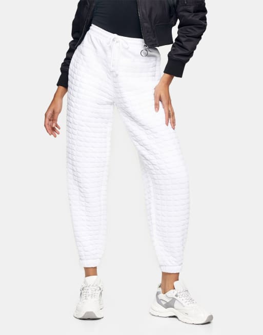 Topshop white joggers sale