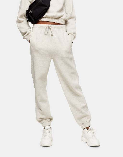 Topshop hot sale white joggers