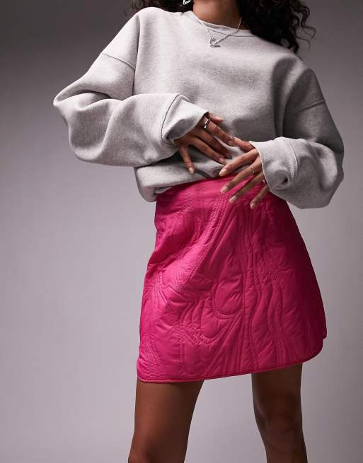 Topshop pink 2025 mini skirt