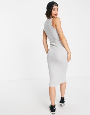 grey racer dress