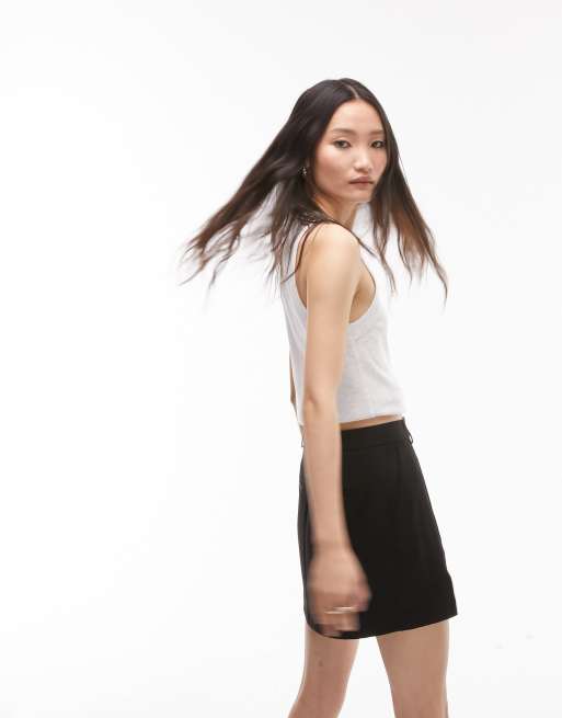 Topshop - Racerhemdje in gemêleerd grijs, 4 van 4
