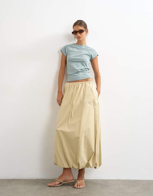 Topshop raglan clean t shirt in dusky blue, 3 of 4