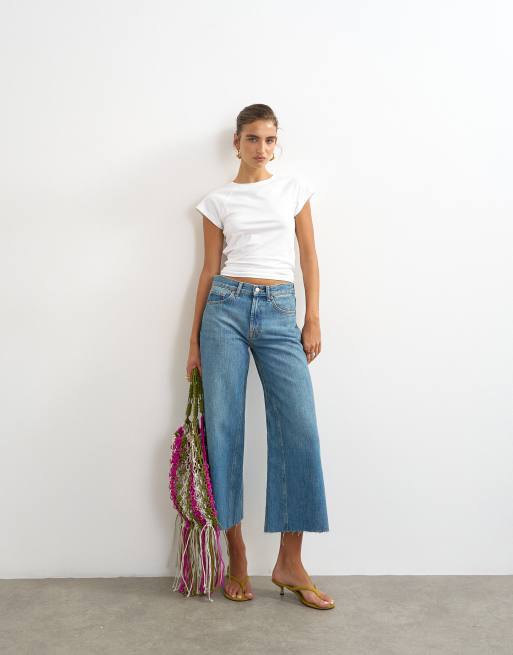 Topshop raglan t-shirt i vitt, 2 av 4