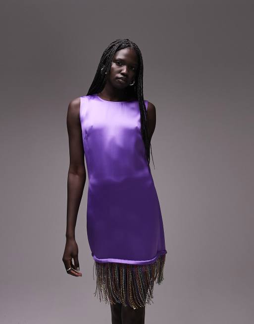 Fringed dress topshop hotsell