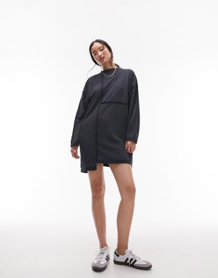 Topshop cheap sweatshirt dress