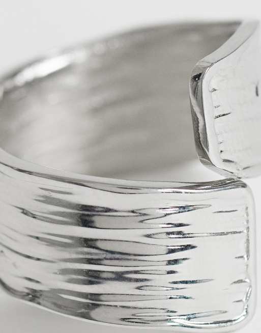 Topshop - Rebecca - Anello martellato dorato resistente all'acqua, 2 di 3