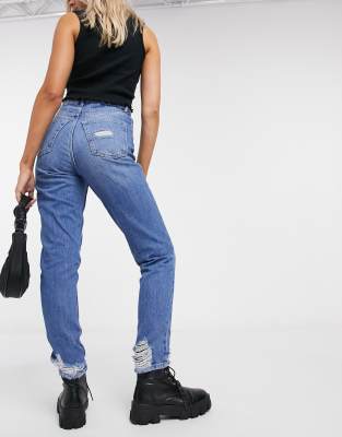 blue topshop mom jeans