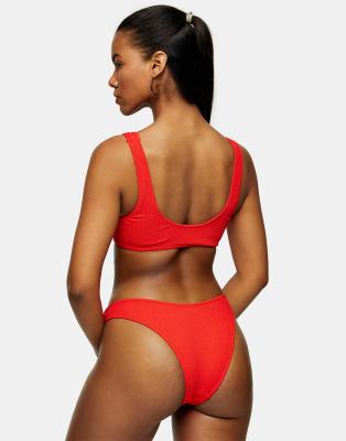 topshop red swimsuit