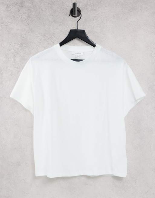 Topshop relaxed fit t-shirt in white | ASOS