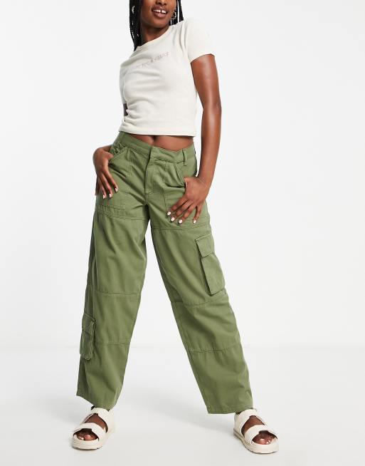 Hot Topic Khaki Belted Cargo Pants Plus