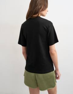 Model wearing Relaxed tee in black