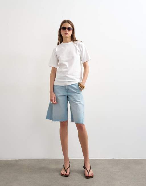 Topshop relaxed tee in white, 2 of 4