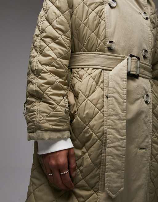 Reversible Quilted Trench Coat