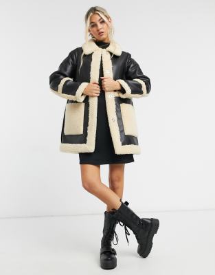 topshop reversible coat