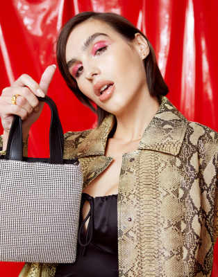 topshop rhinestone bag