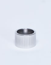 Topshop Rhodes waterproof stainless steel ring in silver