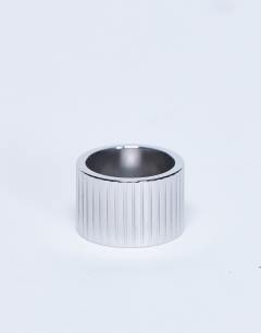Rhodes waterproof stainless steel ring in silver