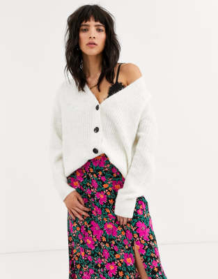 topshop oatmeal cardigan