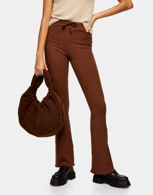 ribbed brown flares