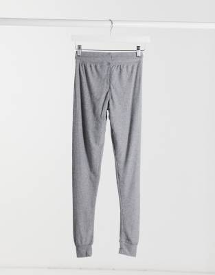 grey ribbed sweatpants