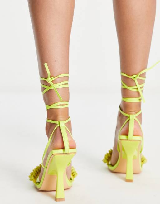 Topshop shop yellow heels