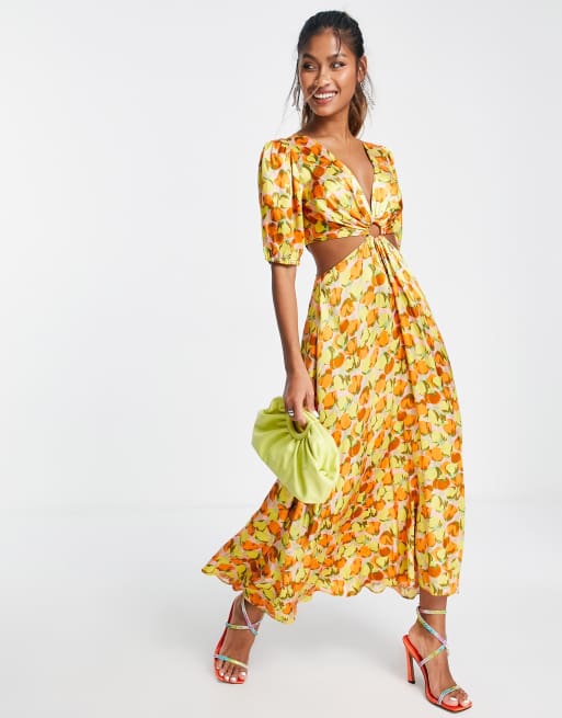 Lemon shop dress topshop