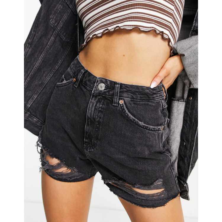 Topshop ripped cheap denim shorts