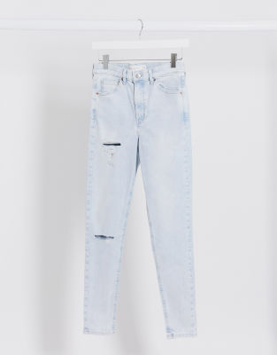 Bleach ripped hot sale jamie jeans