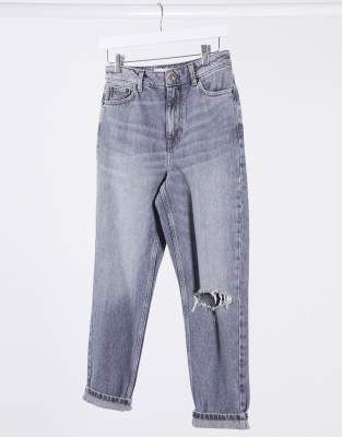 grey mum jeans
