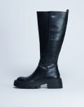 [Topshop] Topshop Riya knee-high chunky boots in black 41 BLACK